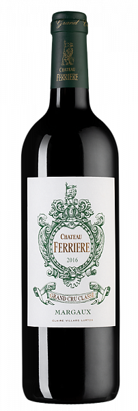 Вино Chateau Ferriere 2016 г. 0.75 л