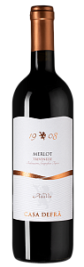 Красное Полусухое Вино Casa Defra Merlot 2020 г. 0.75 л