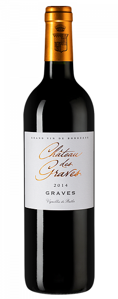 Вино Chateau des Graves Rouge 2014 г. 0.75 л