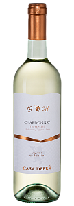 Белое Полусухое Вино Casa Defra Chardonnay 2021 г. 0.75 л