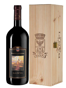 Красное Сухое Вино Brunello di Montalcino Banfi 2017 г. 1.5 л Gift Box