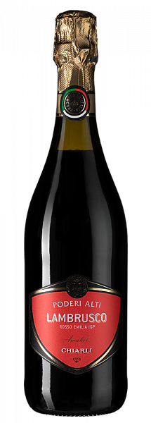 Шипучее вино Lambrusco dell'Emilia Rosso Poderi Alti 0.75 л