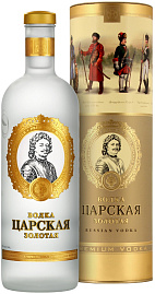 Водка Царская Золотая 1 л Military Gift Box