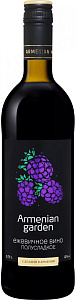 Красное Полусладкое Вино фруктовое Armenian Garden Blackberry Semi-Sweet 0.75 л