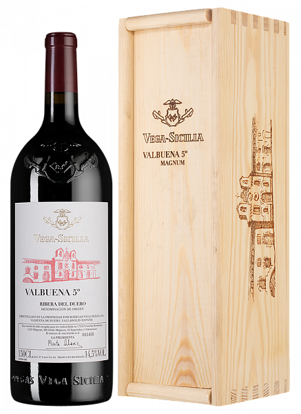 Вино Valbuena 5 2016 г. 1.5 л Gift Box