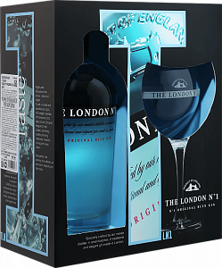 Джин The London № 1 Original Blue 0.7 л Gift Box Set 1 Glass
