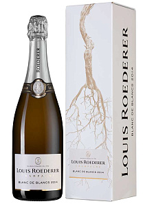 Белое Брют Шампанское Louis Roederer Brut Blanc de Blancs 2015 г. 0.75 л Gift Box Grafika