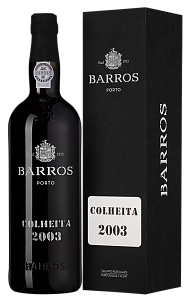 Красное Сладкое Портвейн Barros Colheita 2003 г. 0.75 л Gift Box