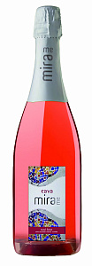 Розовое Брют Игристое вино Cava Mirame Rose Brut 0.75 л