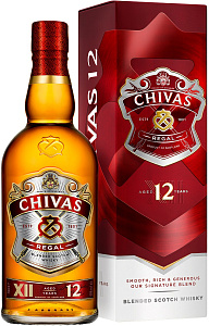 Виски Chivas Regal 12 Years Old 0.7 л в подарочной упаковке