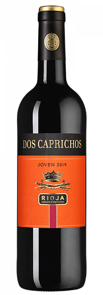 Вино Dos Caprichos Joven 2019 г. 0.75 л