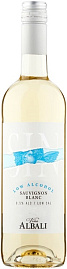 Вино безалкогольное Vina Albali Sauvignon Blanc 00 2020 г. 0.75 л Blue Design