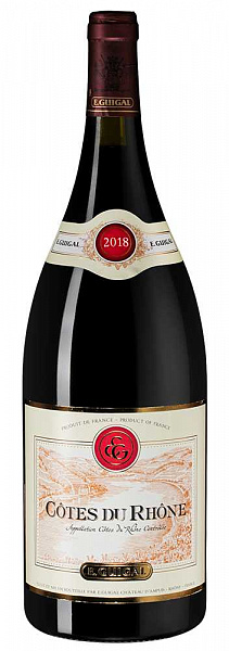 Вино Cotes du Rhone Rouge 2019 г. 1.5 л
