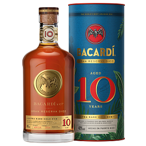 Ром Bacardi Gran Reserva Diez 0.7 л в подарочной упаковке