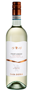 Белое Полусухое Вино Casa Defra Pinot Grigio 0.75 л