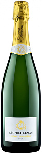 Белое Брют Игристое вино Leopold Leman Brut Cremant de Bordeaux AOC 0.75 л