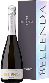 Игристое вино Prosecco Miraval Bellenda 0.75 л в подарочной упаковке