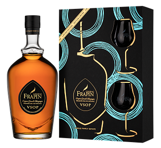 Коньяк Frapin VSOP Grande Champagne Premier Grand Cru du Cognac 0.7 л Gift Box Set 2 Glasses