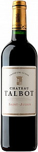 Красное Сухое Вино Chateau Talbot 2019 г. 0.75 л