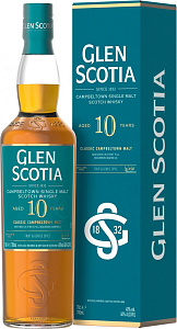 Виски Glen Scotia 10 Years Old 0.7 л в подарочной упаковке