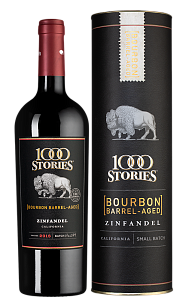 Красное Полусухое Вино 1000 Stories Zinfandel 0.75 л Gift Box