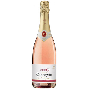 Розовое Брют Игристое вино безалкогольное Codorniu Zero Rose 0.75 л