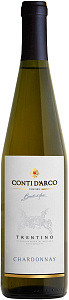 Белое Сухое Вино Conti D'Arco Chardonnay Trentino DOC 0.75 л