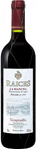 Красное Сухое Вино Raices Tempranillo La Mancha DO 0.75 л