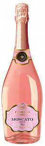 Розовое Сладкое Игристое вино Fiorino d'Oro Moscato Rose 0.75 л