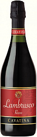Игристое вино Cavatina Lambrusco Rosso dell'Emilia IGT 0.75 л