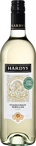 Белое Полусухое Вино Stamp Chardonnay Semillon South Eastern Australia GI Hardy's 0.75 л