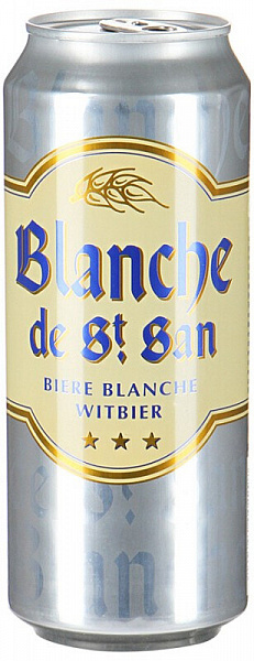 Пиво Blanche de St. San Witbier Can 0.5 л