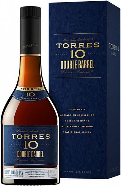 Бренди Torres 10 Double Barrel 0.7 л Gift Box