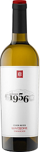 Белое Сухое Вино Кубань-Вино 1956 Шардоне Таманское Сухое 0.75 л