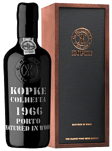 Красное Сладкое Портвейн Kopke Colheita Porto 1966 г. 0.75 л Gift Box