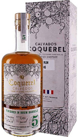 Кальвадос Calvados Coquerel Finished in Rhum Barrel 0.7 л в подарочной упаковке