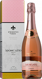 Игристое вино Fiorino d'Oro Moscato Rose 0.75 л Gift Box