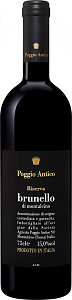 Красное Сухое Вино Brunello di Montalcino DOCG Riserva Poggio Antico 2017 г. 0.75 л