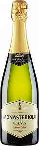 Белое Полусухое Игристое вино Monasteriolo Semi Seco Cava DO 0.75 л