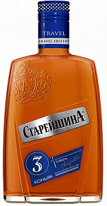 Коньяк Старейшина Трэвел 3 Года Фляга 0.25 л