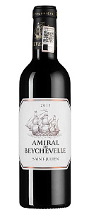 Красное Сухое Вино Amiral de Beychevelle 2017 г. 0.375 л