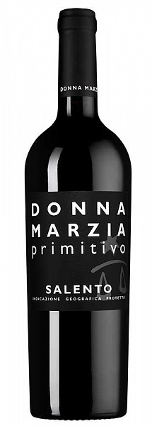 Вино Donna Marzia Primitivo 2021 г. 0.75 л