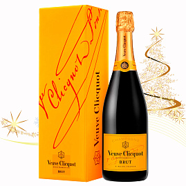 Шампанское Veuve Clicquot Brut 0.75 л Gift Box