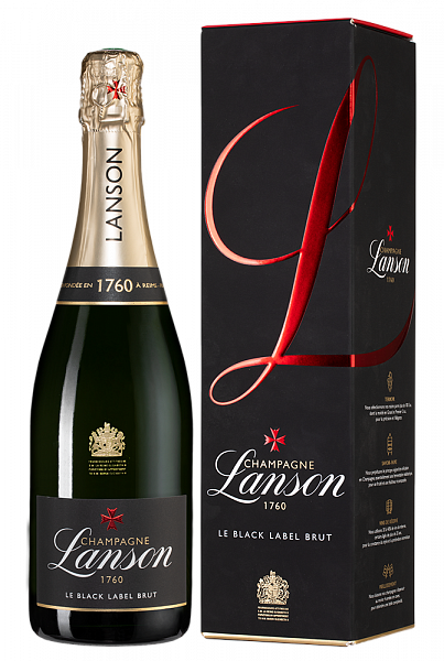 Шампанское Lanson Black Label Brut 0.75 л Gift Box