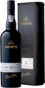 Белое Сухое Портвейн Dow's Aged 20 Years Old Tawny Port 0.75 л в подарочной упаковке