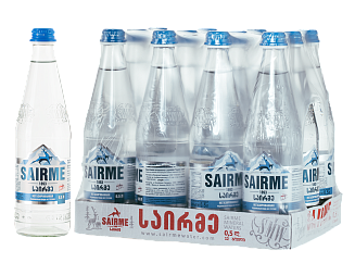Вода негазированная Sairme Glass 0.5 л 12 шт.