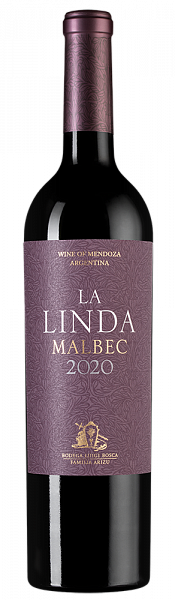Вино Malbec La Linda 2020 г. 0.75 л