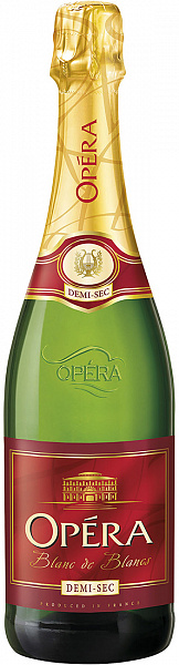Игристое вино Opera Blanc de Blanc Demi Sec 0.75 л