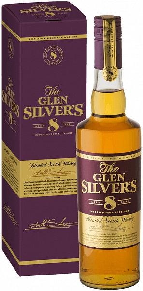 Виски Glen Silver's Blended Scotch 8 Years Old 0.7 л Gift Box