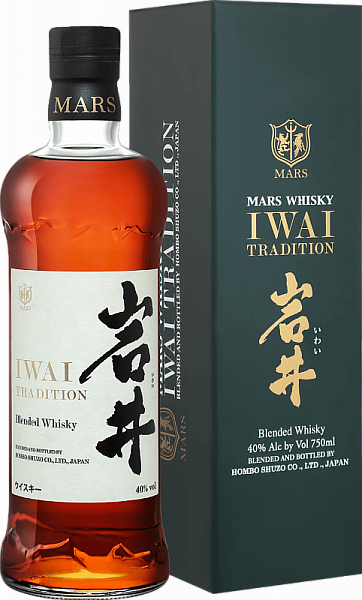 Виски Iwai Tradition Hombo Shuzo 0.75 л Gift Box